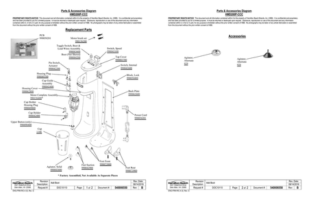 Diagram Diagram and Parts List for HMD200P-CCC  Hamilton Beach Drink Mixer